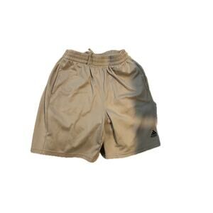 Adidas Youth Three Stripe Beige Shorts Boys L 14-16